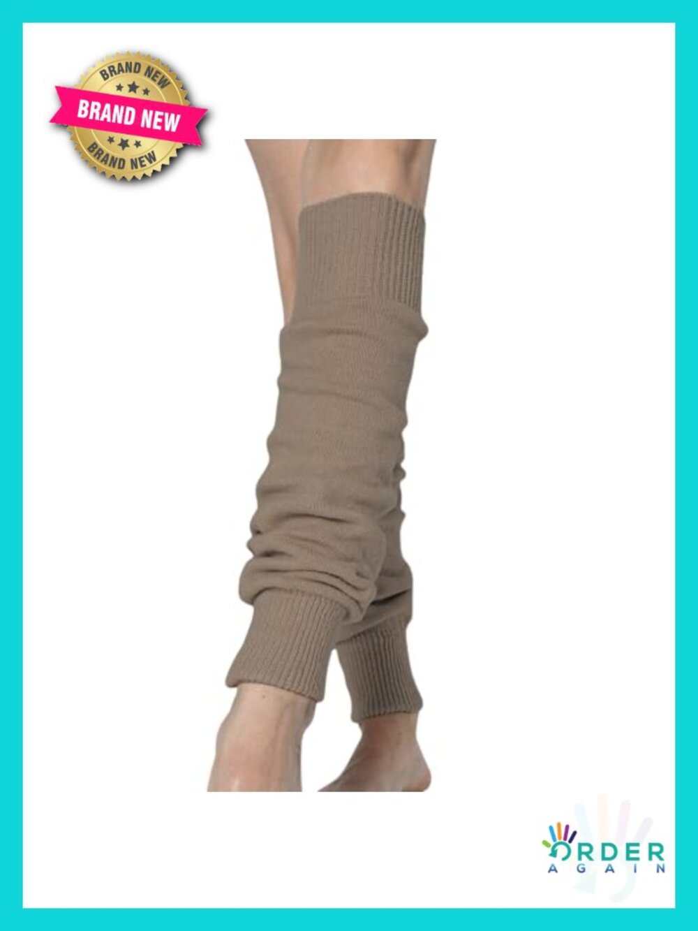Lambswool Wool Leg Warmers Over Knee Footless Thick Winter Socks - Picture 3 of 6